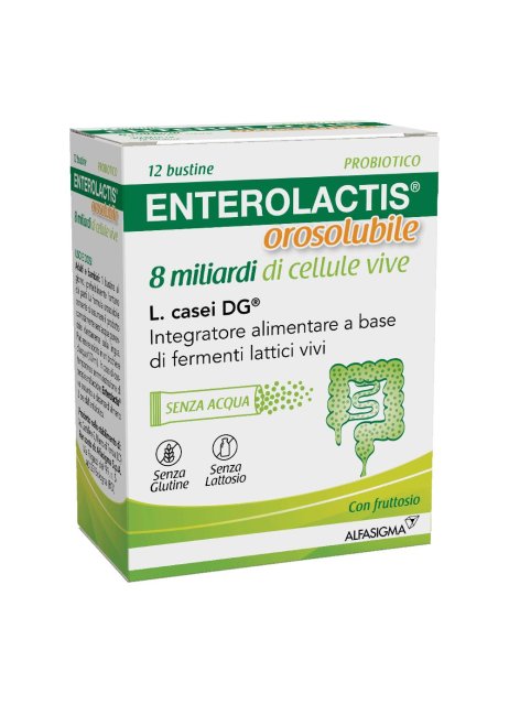 Enterolactis 12 bustine -  Integratore di Fermenti Lattici  