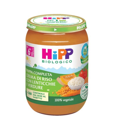 HIPP CREMA RISO LENTICCH VERD