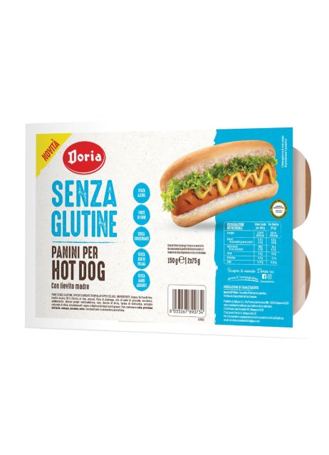 DORIA Panini Hot Dog 2X75G