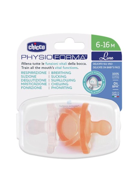 Succhietto Physioforma® Soft Luxe 6-16m Girl Chicco® 2 Pezzi