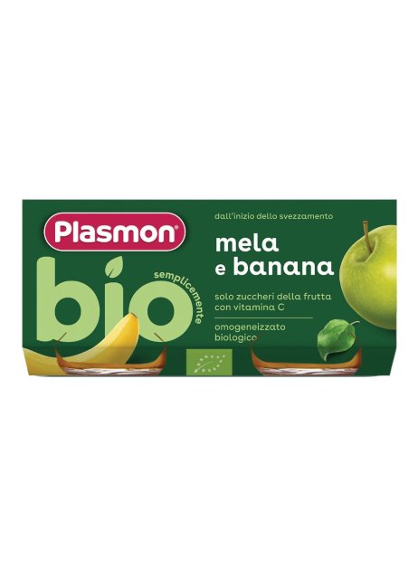 OMO PL.Banana/Mela Bio 2x 80g