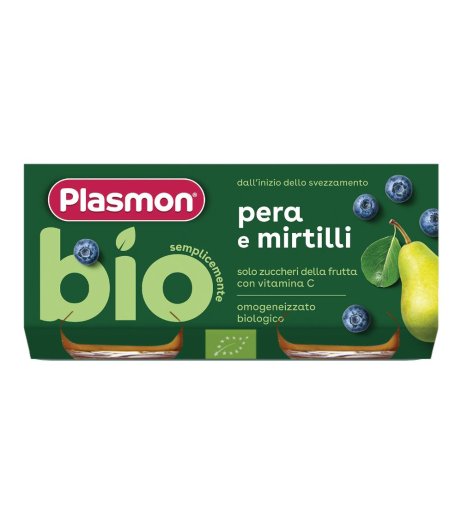 OMO PL.Pera/Mirtillo Bio 2x80g