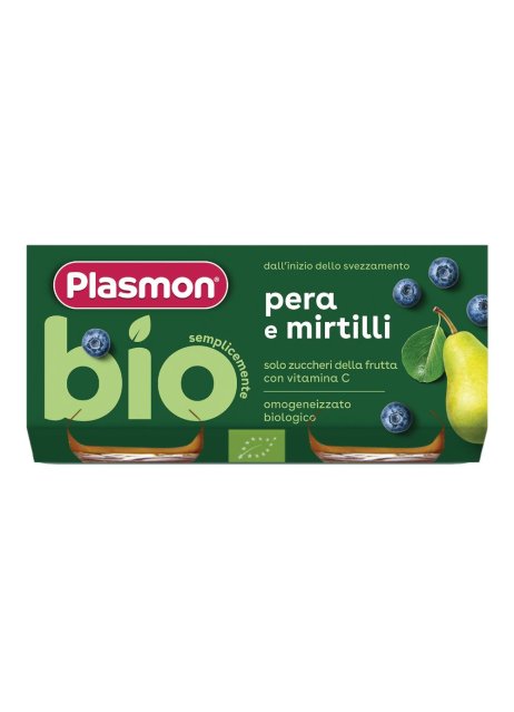 OMO PL.Pera/Mirtillo Bio 2x80g