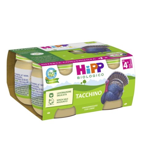 OMO HIPP Bio Tacchino*4x80g