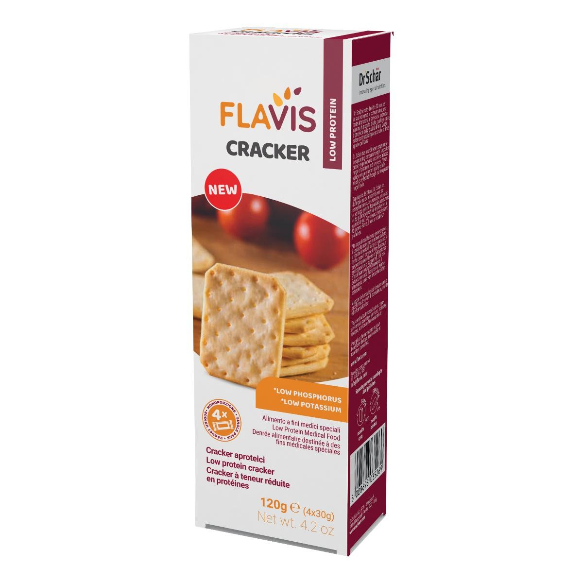 Flavis Cracker Aproteici 4 Porzioni Da 30 G