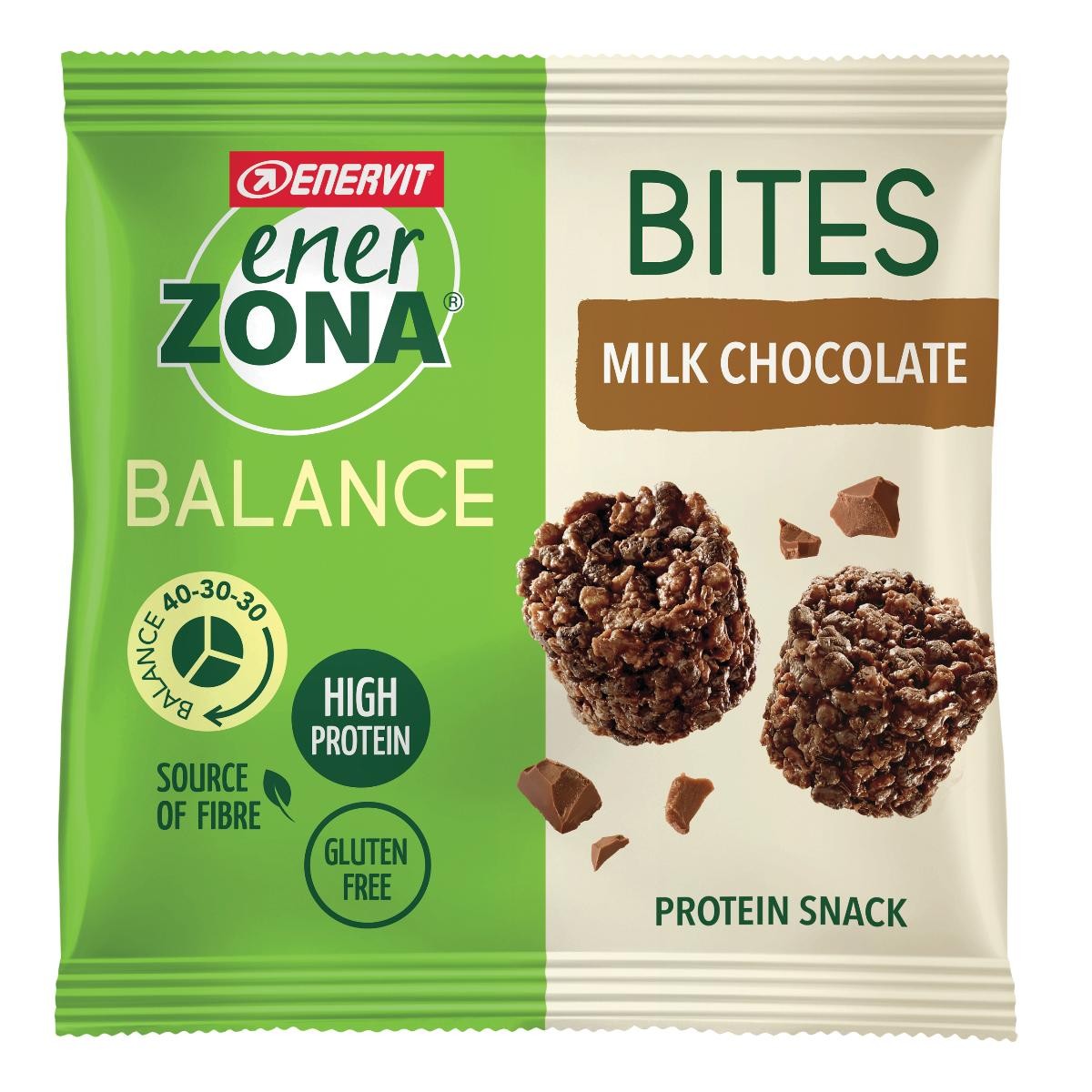 Enerzona MiniRock 40-30-30 Cioccolato Al Latte Snack Di Riso 1 Minipack Da 24 g