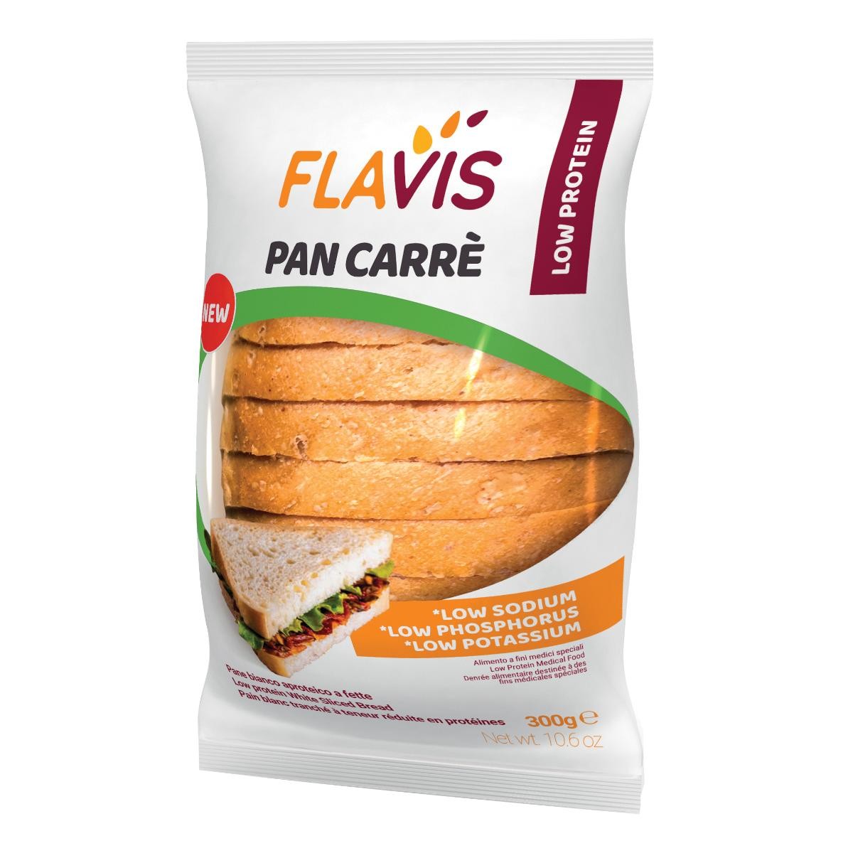 Flavis Pan Carré Aproteico a fette, 300g