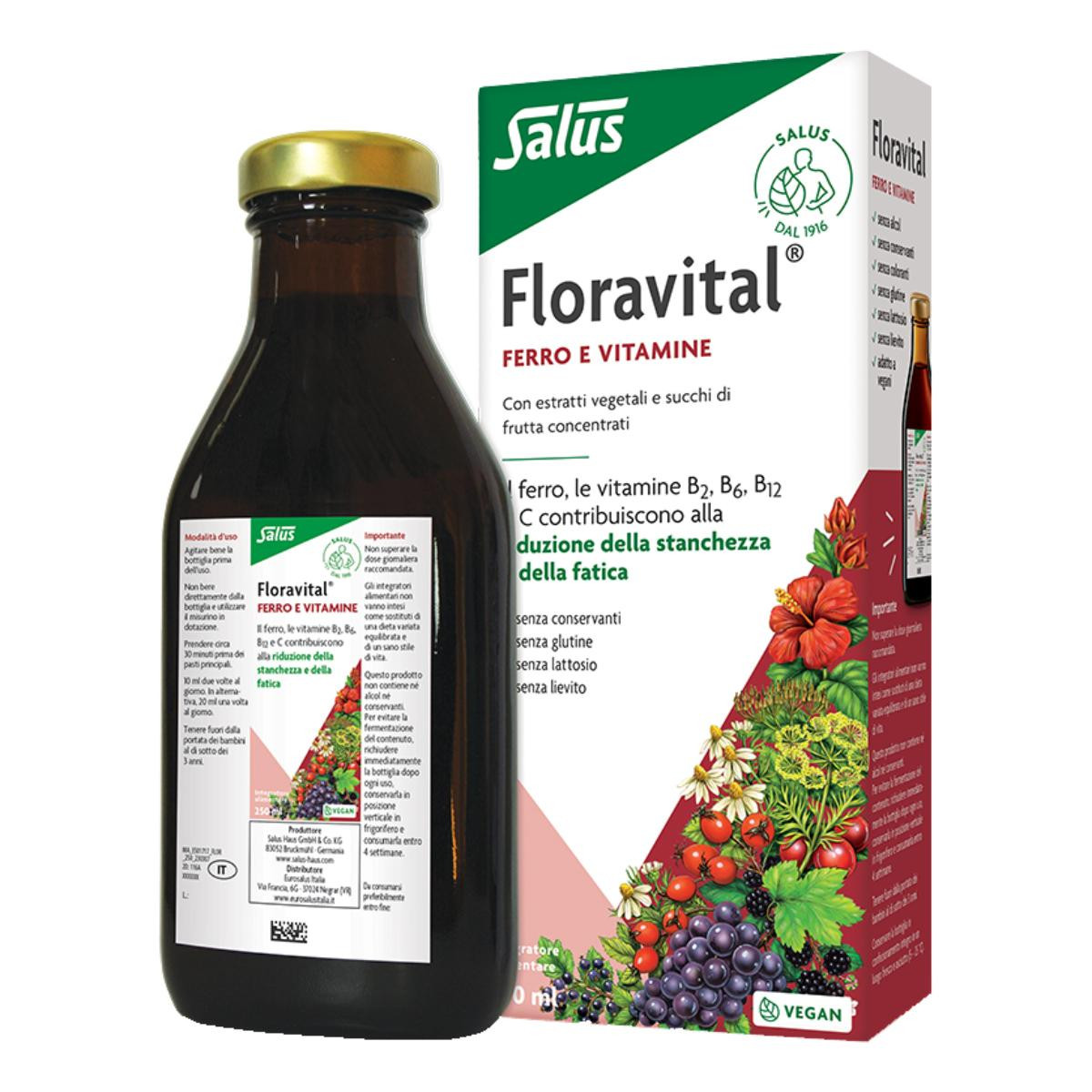 FLORAVITAL-FERRO S/GLUT 250ML
