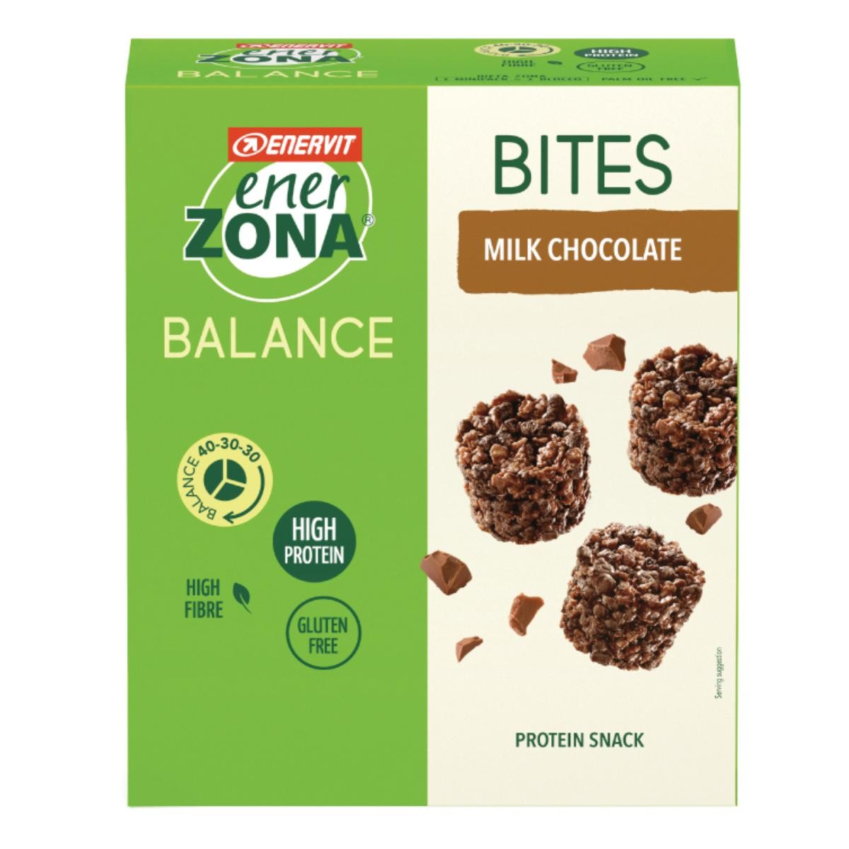 EnerZona Bites Snack Cioccolato Al Latte, 5x24g