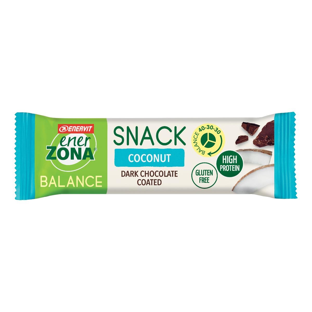 EnerZona Snack - Barretta Proteica Cioccolato Fondente E Cocco, 33g