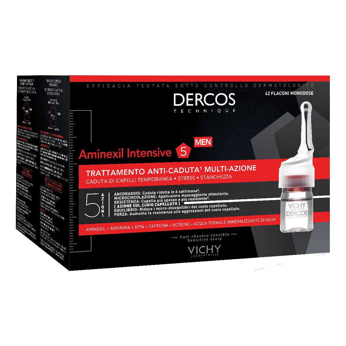 Vichy Dercos Aminexil Trattamento Anticaduta Uomo 42 Fiale